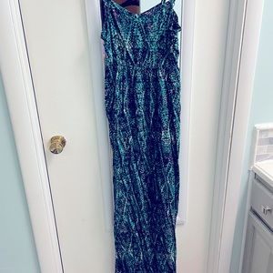 Teal maxi dress